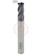 Long Shank Corner Radius End Mill  4 Flutes