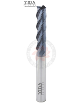 Long Flute Square End Mill 4 Flutes