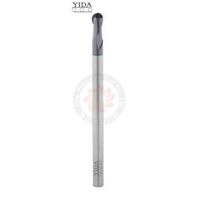 Long Shank Ball Nose End Mill 2 Flutes  