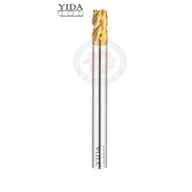 Long Shank Corner Radius End Mill 4 Flutes