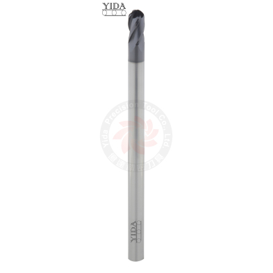 Long Shank Ball Nose End Mill 4 Flutes