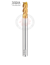 Long Shank Square End Mill 4 Flutes