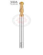 Long Shank Ball Nose End Mill 2 Flutes