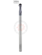 Long Shank Ball Nose End Mill 2 Flutes  