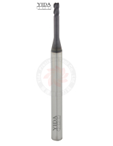 Long Neck Corner Radius End Mill  4 Flutes