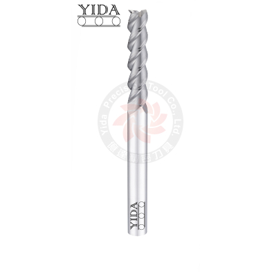 Long Flute 3 Flutes End Mill for Soft Metal 45°,55° 