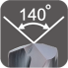 140° 140°