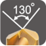 130° 130°