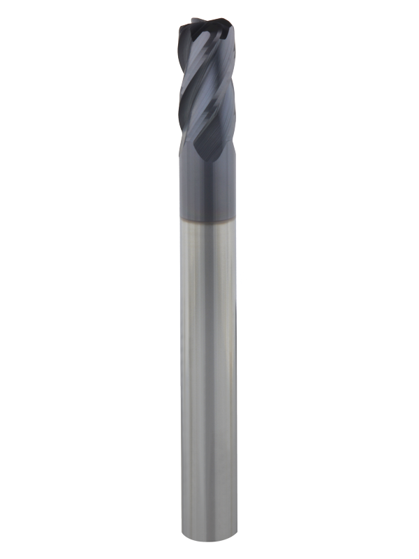 HRC 45 Long Shank Corner Radius End Mill 4 Flutes