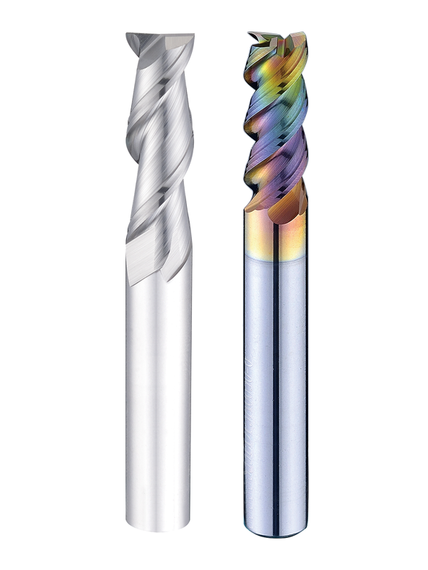 HRC 45 Square End Mill 2 Flutes for Non-Ferrous Materials